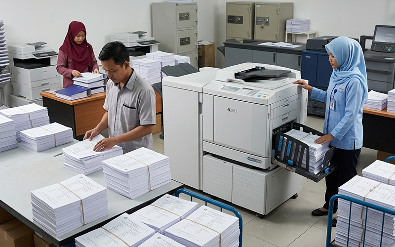 Contoh hasil percetakan Digital Mutualis